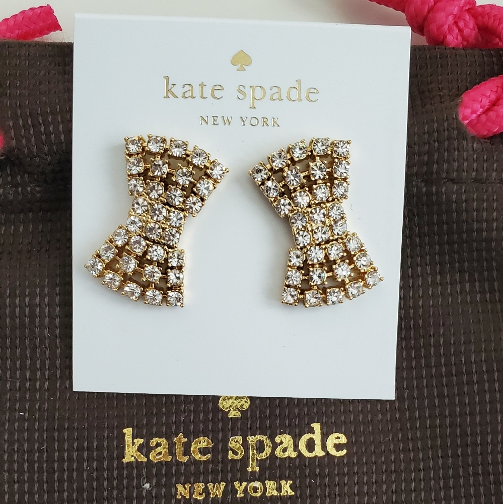 Brand New! Kate Spade Sparkling Bow Studs